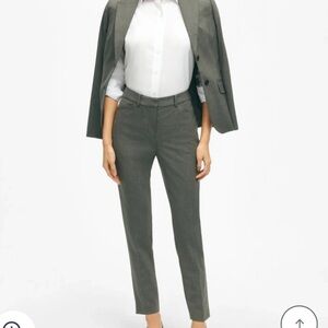 LBrooks Brothers Womens The Essentials Stretch Wool Slim Crop Pants